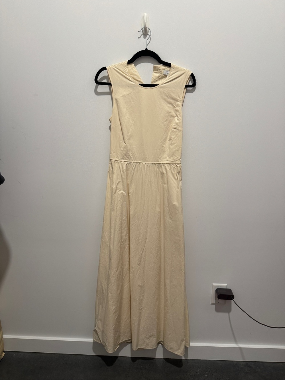 COS Cream Sleeveless Maxi Dress
